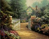 Thomas Kinkade Hidden Cottage painting